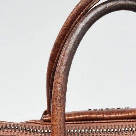 Givenchy Brown Embossed Leather Medium Antigona Bag - Picture 11 of 12